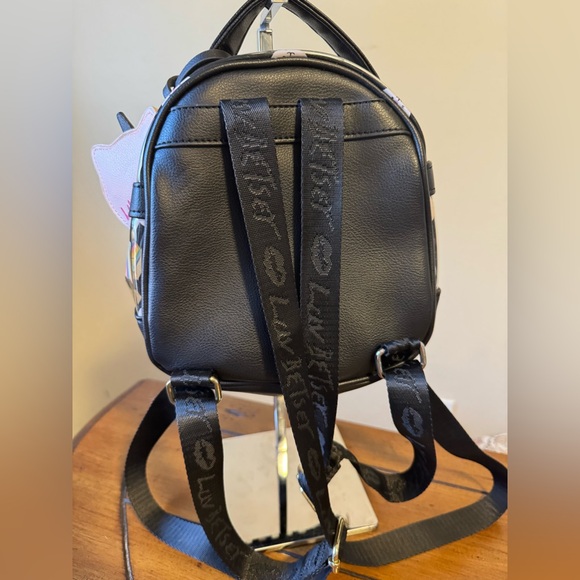 BETSEY JOHNSON Unicorn Cat Full Size Backpack Rainbow Unicorncore Kitty Bag - Picture 9 of 10